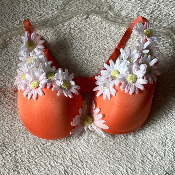 Handmade Other - Handmade Festival Daisy Coral Bra Top